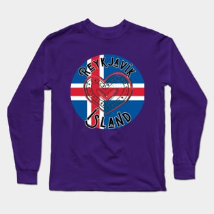 Reykjavik T-Shirt, Iceland T-Shirt, Island T-Shirt Long Sleeve T-Shirt